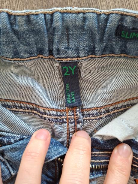 Imidzove kvalitne riflove kratasy benetton, vel.90, benetton,92