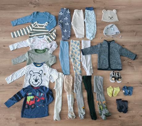 Balík oblečenia pre chlapca 9-12 mesiacov, 68–80