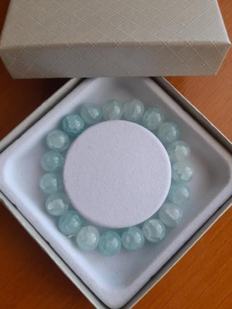 Náramok akvamarín, 