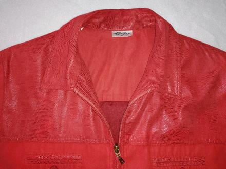 Krásna košeľa z brúsenej kože, 42