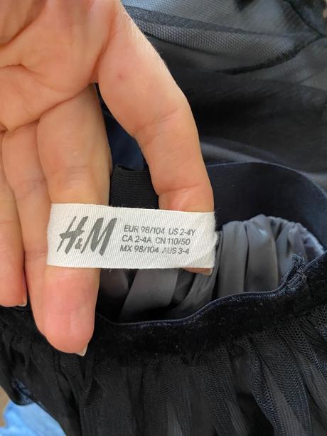 Halloweenska sukňa, h&m,110