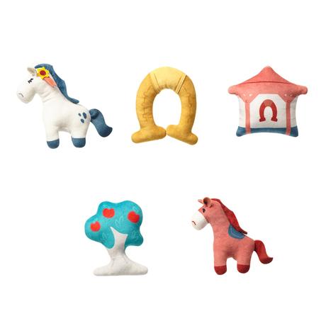 Babyono kolotoč nad postieľku s melódiou horses, 