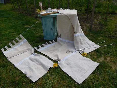 Tkané platno závesy,, 