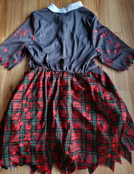 Halloween šaty zombie schoolgirl na 11-12 rokov, 