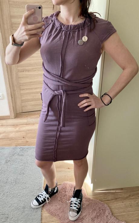 Kura collection wrap dress šaty,