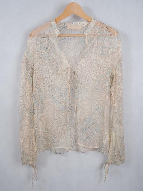 Luxusná hodvábna blúzka schumacher, l