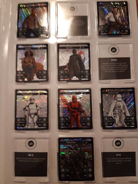 Sada 48 kariet...star wars karty..., 