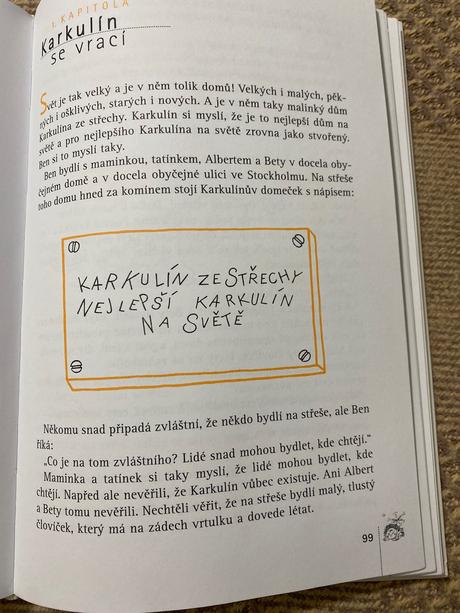 Astrid lindgrenová karkulín ze střechy,