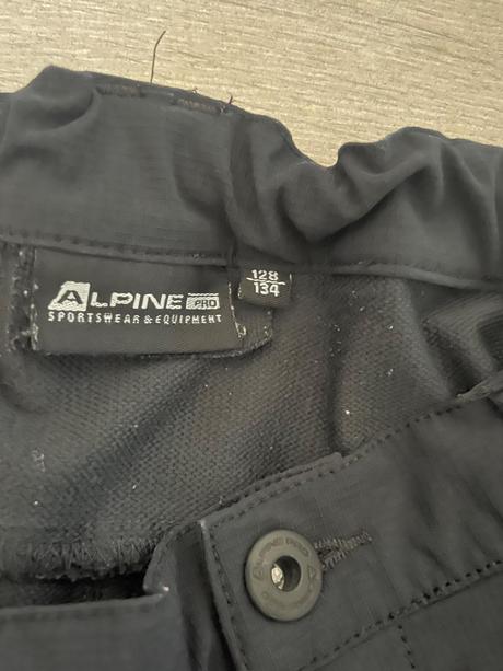 Softshellové nohavice, alpine pro,128