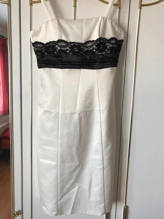 Perleťovo-biele krátke šaty (s), s