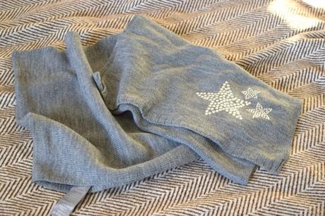 Príjemný šál s hviezdičkami tchibo, tcm,158