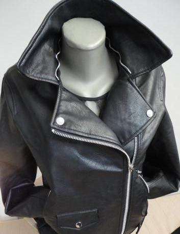 Dámska biker bunda -bershka -xs/s, bershka,xs