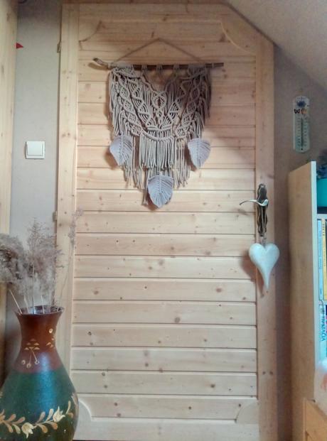 Prírodná dekorácia na stenu,