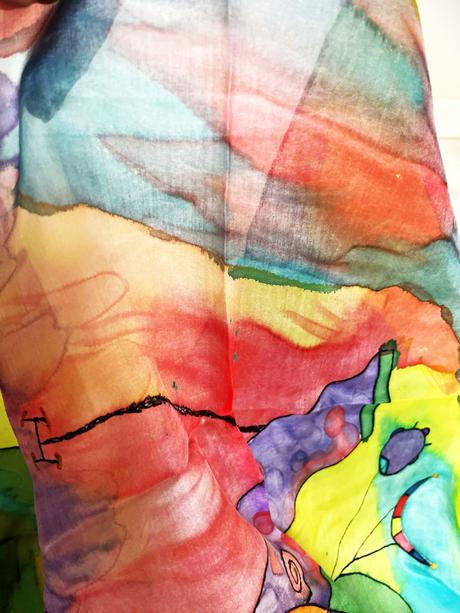 Hodvábna šatka desigual, desigual,xl