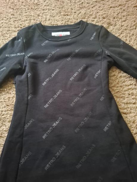 Teplákové šaty retro jeans, s