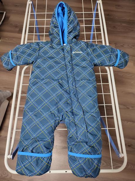 Columbia - detská zimná kombinéza modrá na 6- 12 m, columbia