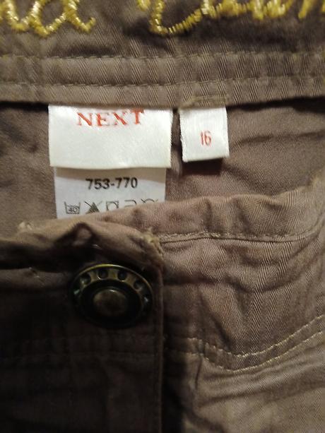 Next khaki  nohavice, next,44
