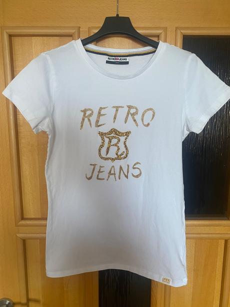 Tričko retro jeans, m