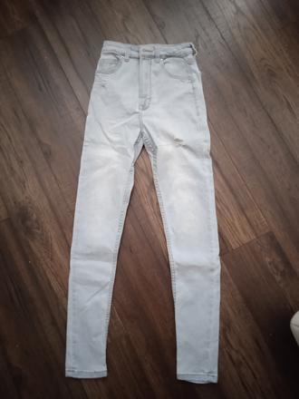 Rifle vysoky pas, bershka,34