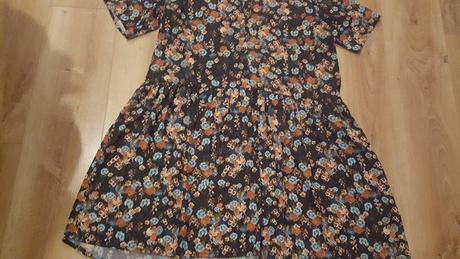 Kvetované šaty/bluzka xl, xl
