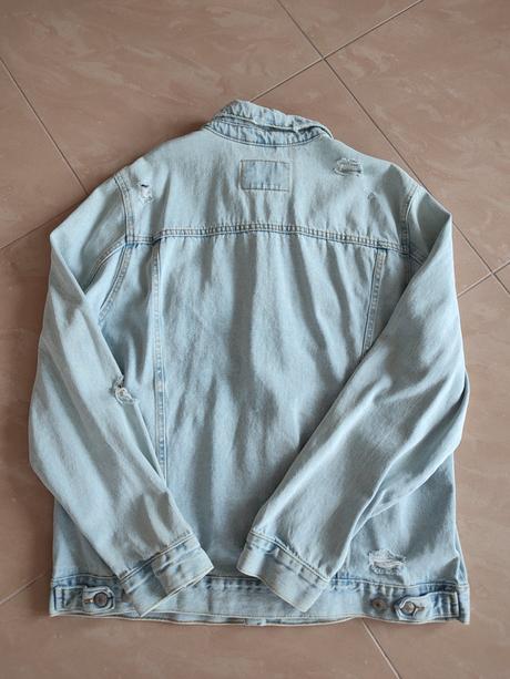 Pánska riflova bunda pull&bear, pull&bear,l