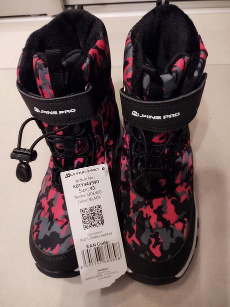 Dievčenské čižmy, alpine pro,33