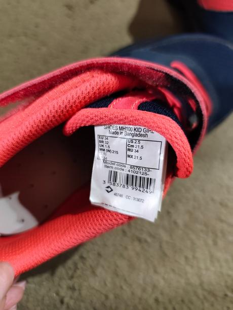 Trackové topánky decathlon, quechua,34