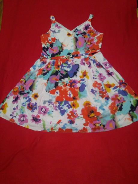 Letné kvietkované šaty veľ.46, f&f,46