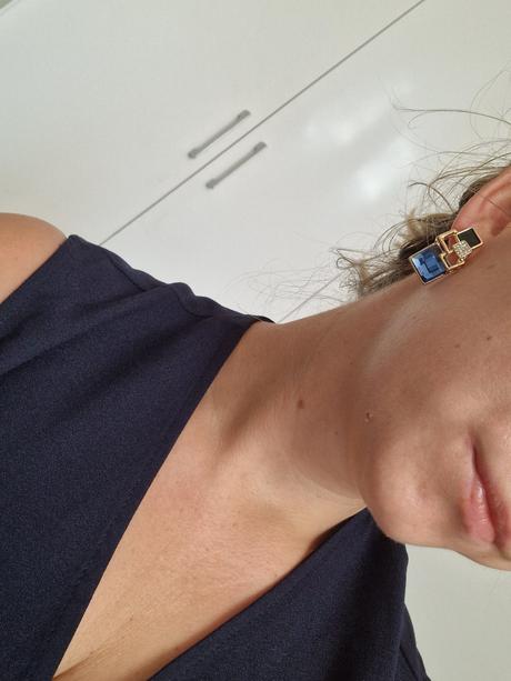 Modré elegantné šaty, atmosphere,40