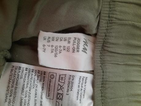 Dievčenské jogger nohavice, h&m,122