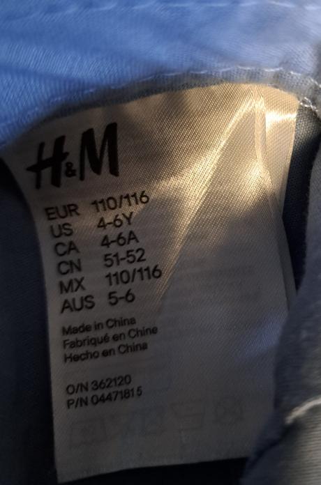 Bavlnená šiltovka rifľového vzhľadu, h&m,110