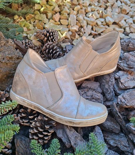 Pohodlné kožené topanky, 37