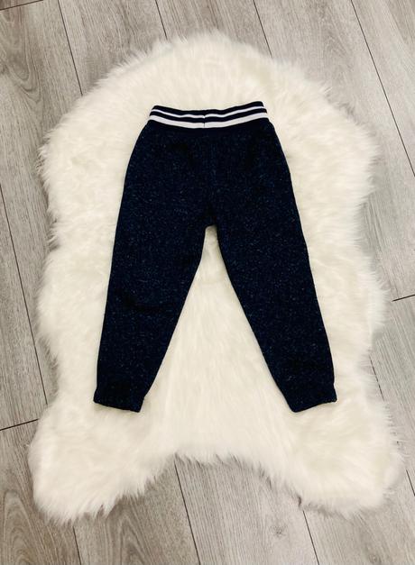 Tmavomodré melírované tepláky veľ. 98, dopodopo,98