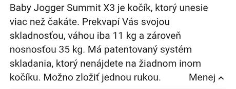 Kočiar, baby jogger,baby jogger summit x3