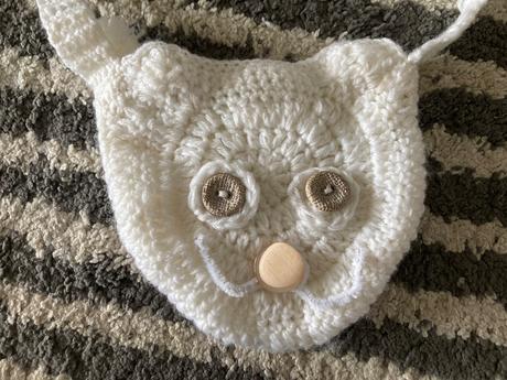 Mačičková pletená kabelka, 