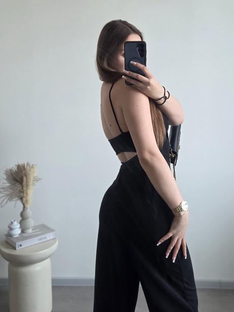Asos čierny overal 36, 36
