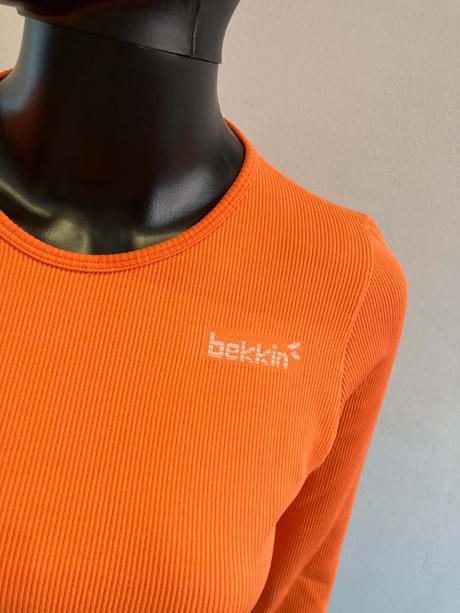 Dámske crop top tričko neónovo oranžové, s