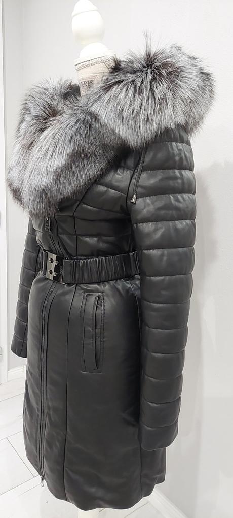 Kožená bunda kara, s