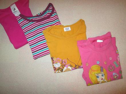 Tričká cena spolu 3 ks- rôzne značky, 104–116