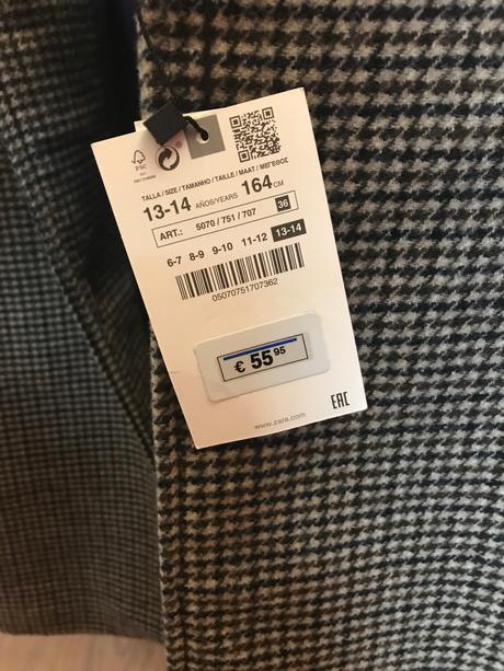 Kabát, zara,164