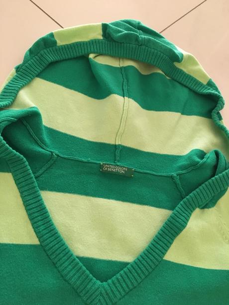 Svetrík benetton zelený, benetton,m