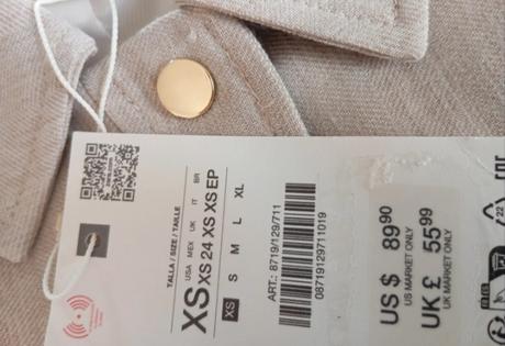 Elegantná bunda, zara,xs