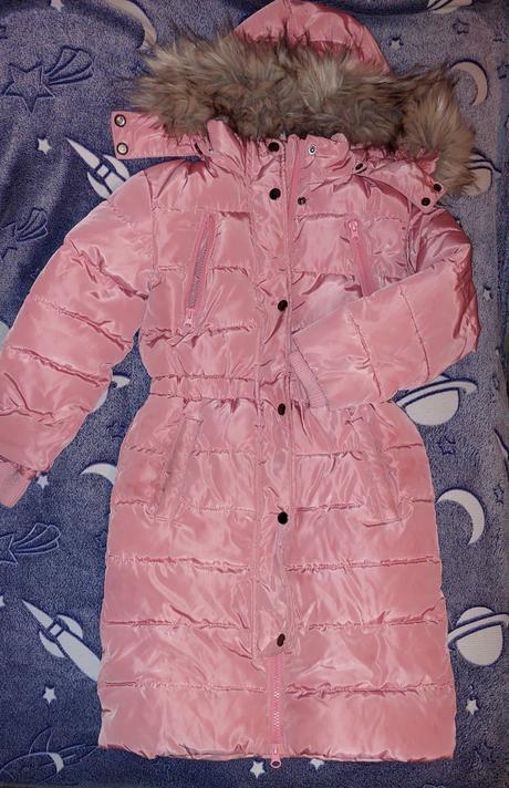 Dievčenská zimná dlhá bunda, bonprix,122