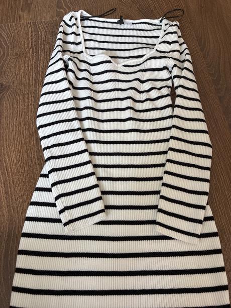 Šaty pásiky pletené, h&m,s