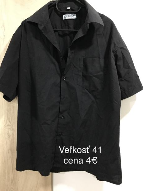 Pánska čierna košeľa, 41