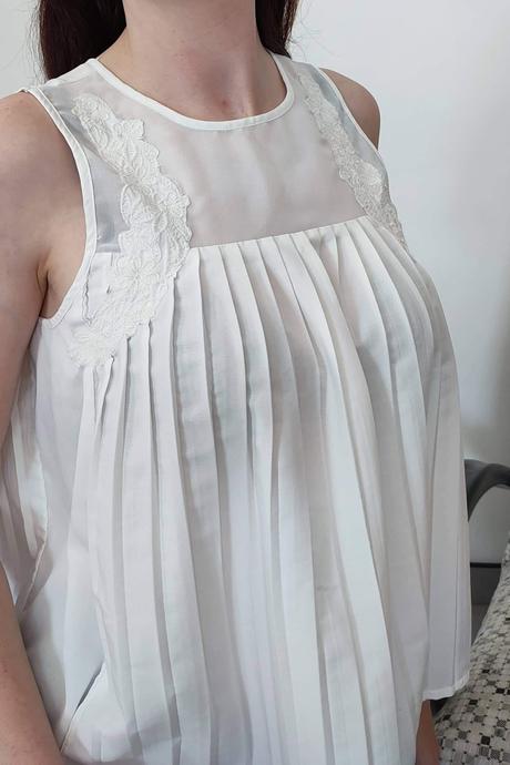 Plisovaná blúzka peacock, m