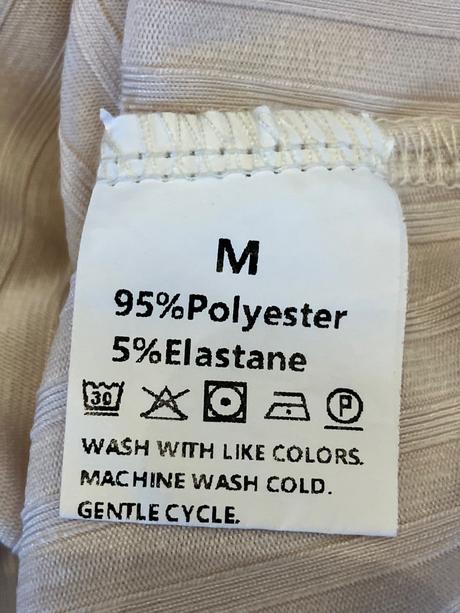 Dámsky crop top béžový (m), m