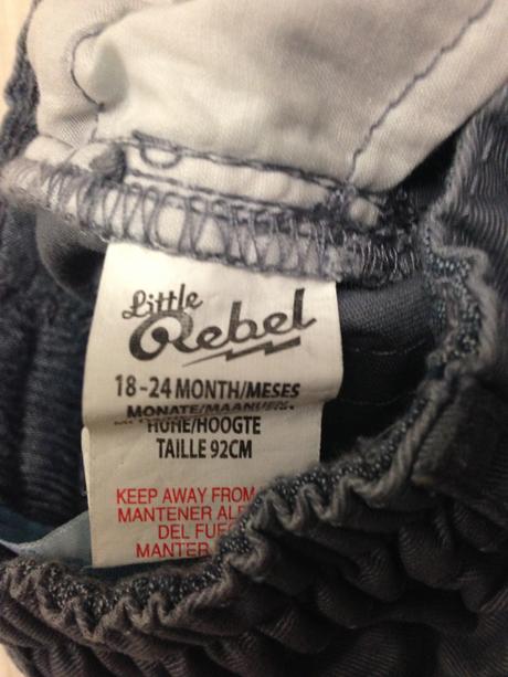 Šedé nohavice na štíhleho chlapca, rebel,92