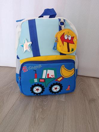 Ruksak batoh motív traktor bager s prsnym popruhom, 
