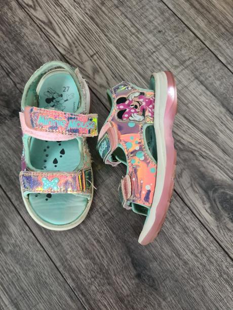 Metalické sandálky minnie mouse, 27